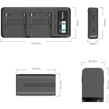 Batería SmallRig NP-F970 Recargable | 7800mAh de Alta Capacidad para Luces y Monitores
