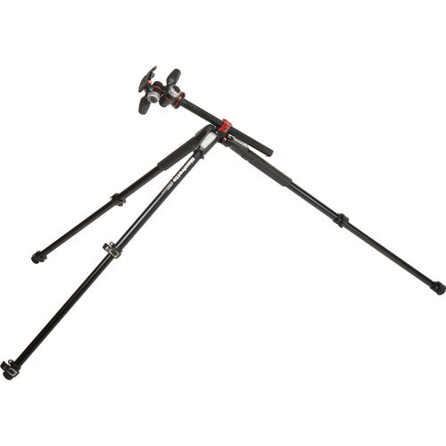 Manfrotto MK055XPRO3-3W – Trípode Profesional de Aluminio con Cabezal de 3 Vías y Columna de 90 Grados