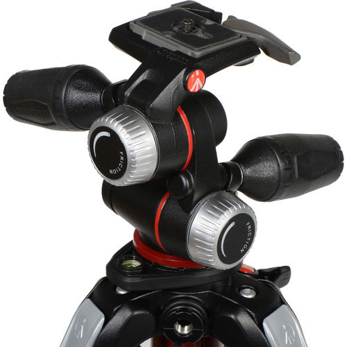 Manfrotto MK055XPRO3-3W – Trípode Profesional de Aluminio con Cabezal de 3 Vías y Columna de 90 Grados