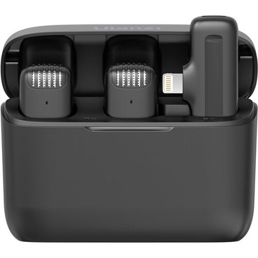 Sistema de Micrófonos Inalámbricos Ulanzi J12 Lightning – Audio Dual para iPhone con Estuche de Carga