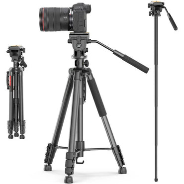 Trípode de Video Profesional Ulanzi VT-02 – Soporte Robusto con Cabezal Fluido y Columna Central Nivelable