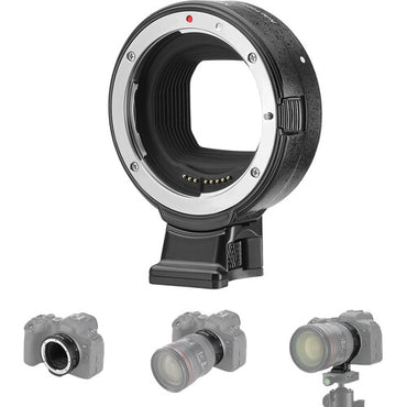 Adaptador de Montura Neewer EF a EOS R – Convertidor Automático para Lentes Canon EF/EF-S a Cámaras Canon RF