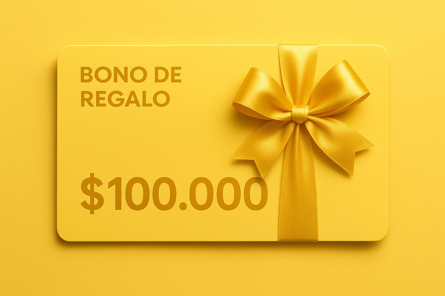 BONO DE REGALO