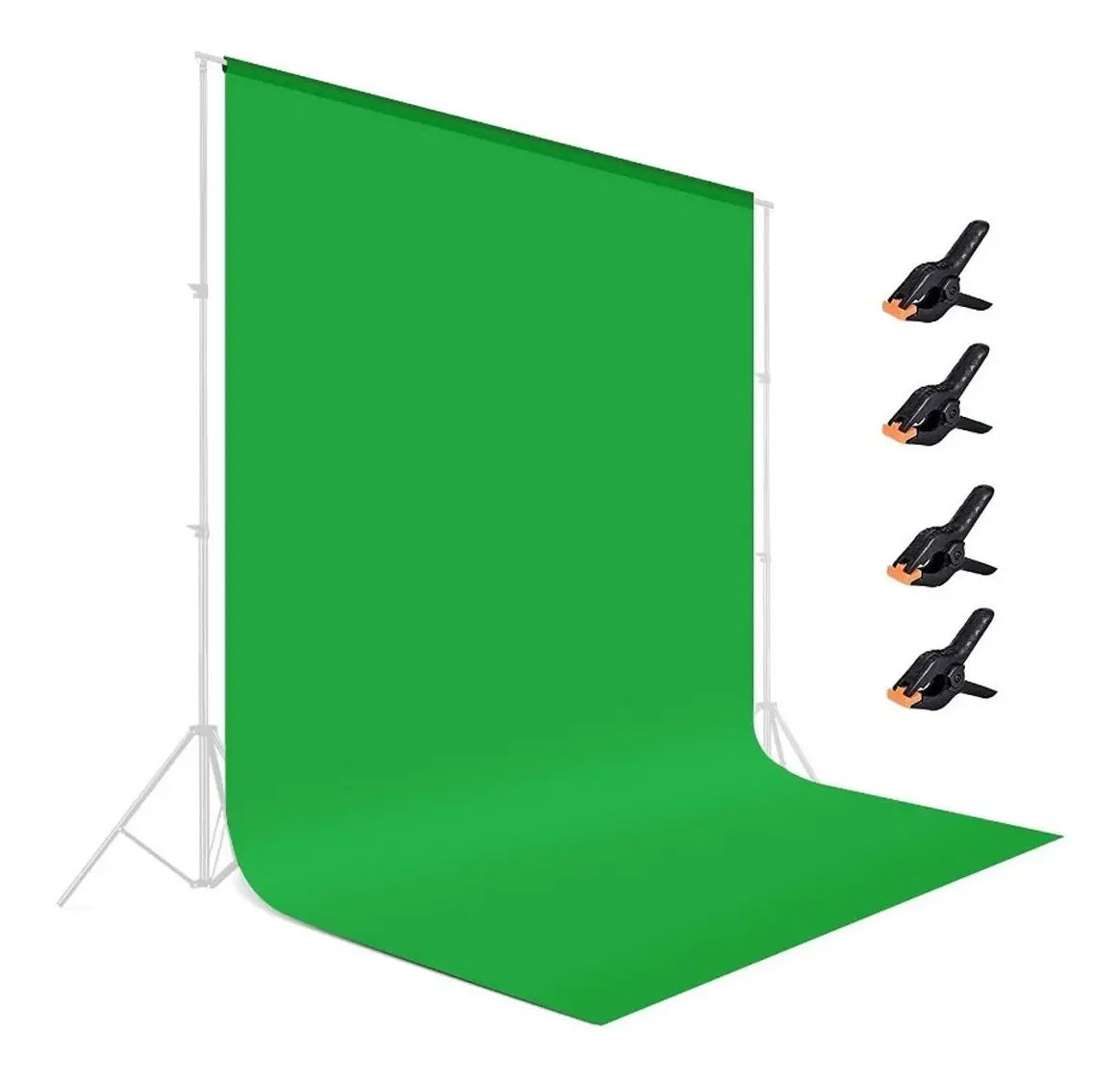 Telon Fondo Foto Estudio Fotografia Video De 2 X 3 Metros Color Blanco - verde - negro