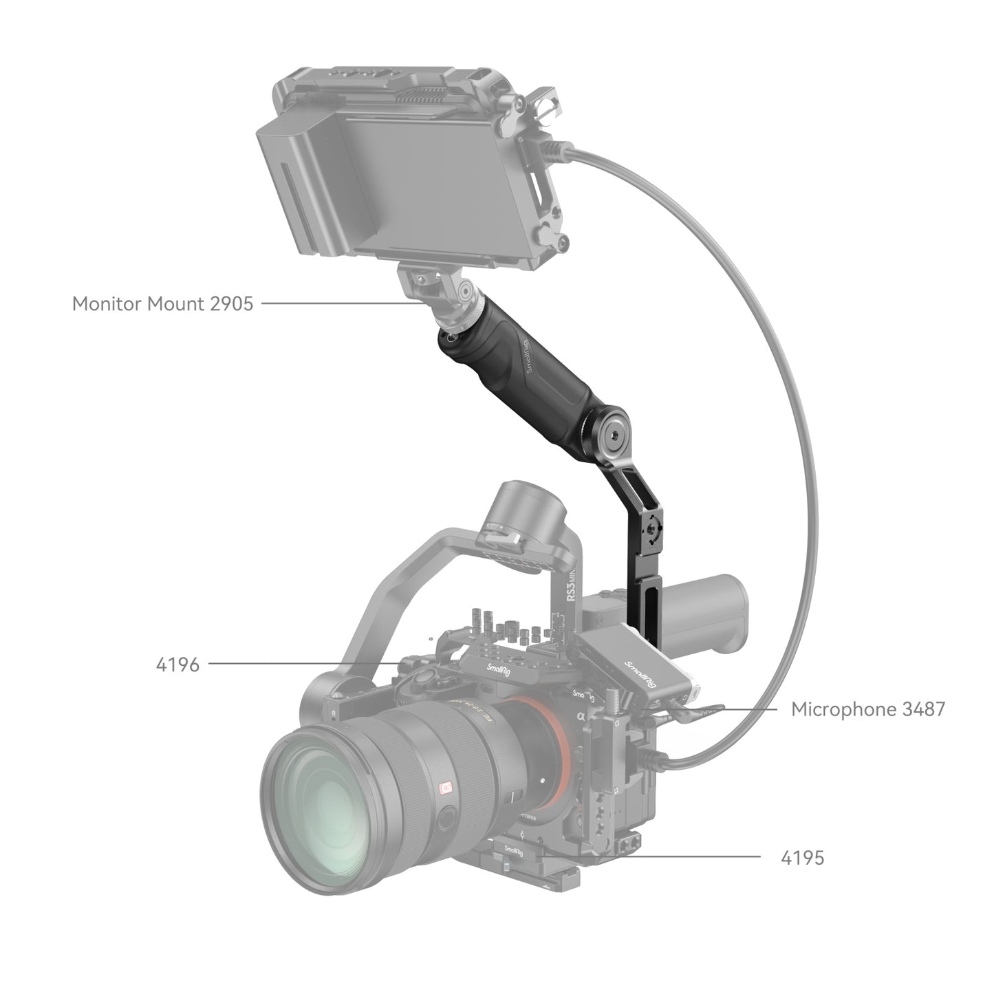 Brazo Smallrig para DJI RS 3 Mini Sling Handle