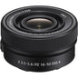 Lente Sony E PZ 16-50mm f/3.5-5.6 OSS II – Zoom Retráctil Motorizado Compacto con Estabilizador Óptico para Montura E (APS-C)