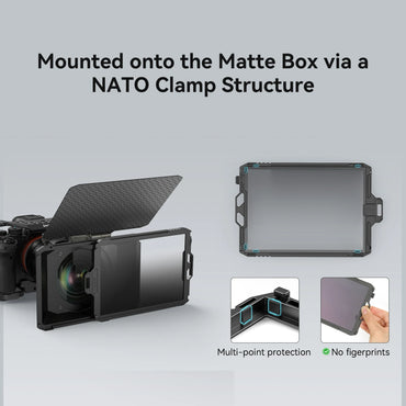 Mini Matte Box Lite - Sistema de Control de Luz y Soporte de Filtros para Video Profesional