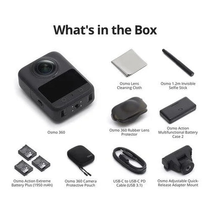 Cámara 360° profesional DJI Osmo 360 Standard Combo