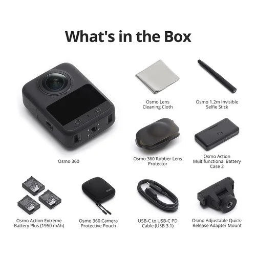 Cámara 360° profesional DJI Osmo 360 Standard Combo