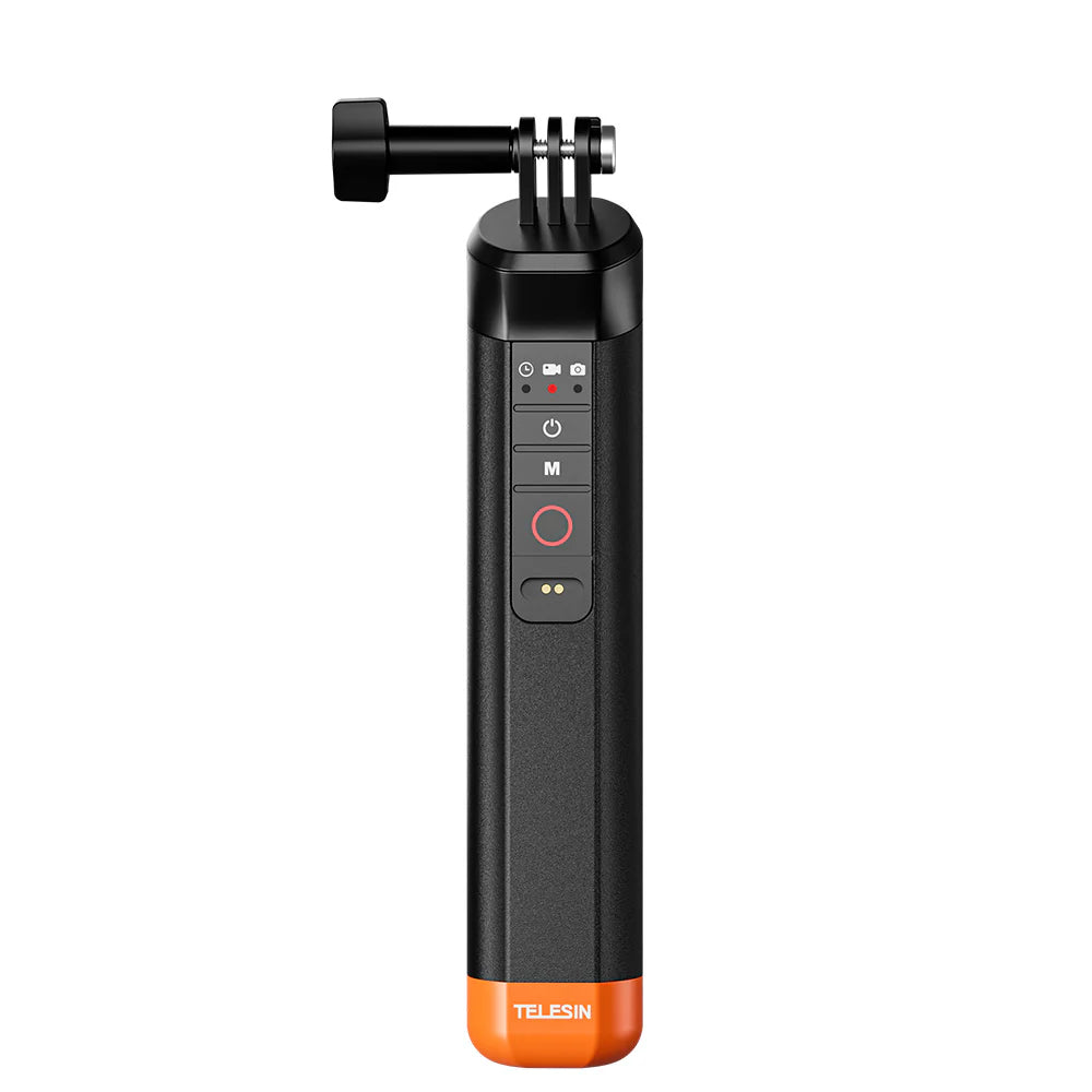 Mango Flotante Telesin con Control Remoto | Empuñadura Acuática para Cámaras de Acción