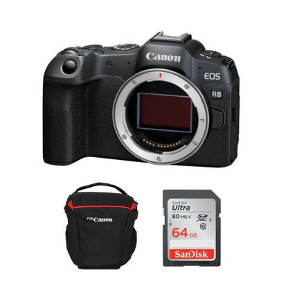 Canon Cámara EOS R8 C Solo Cuerpo + Combo (Accesorios)