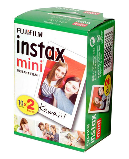 Película Instantánea Fujifilm Instax Mini – Pack de 20 Exposiciones (2 Cartuchos de 10)