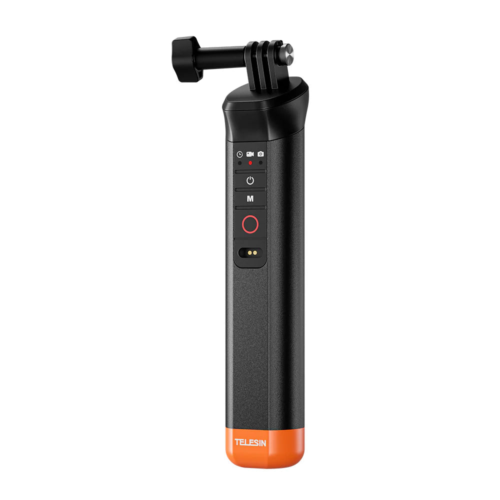 Mango Flotante Telesin con Control Remoto | Empuñadura Acuática para Cámaras de Acción
