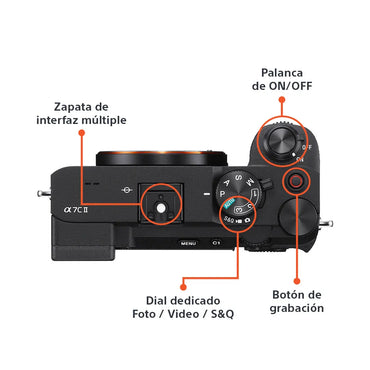 Sony Alpha 7C II Cuerpo – Cámara Mirrorless Full Frame de 33MP con Procesador de IA Avanzado