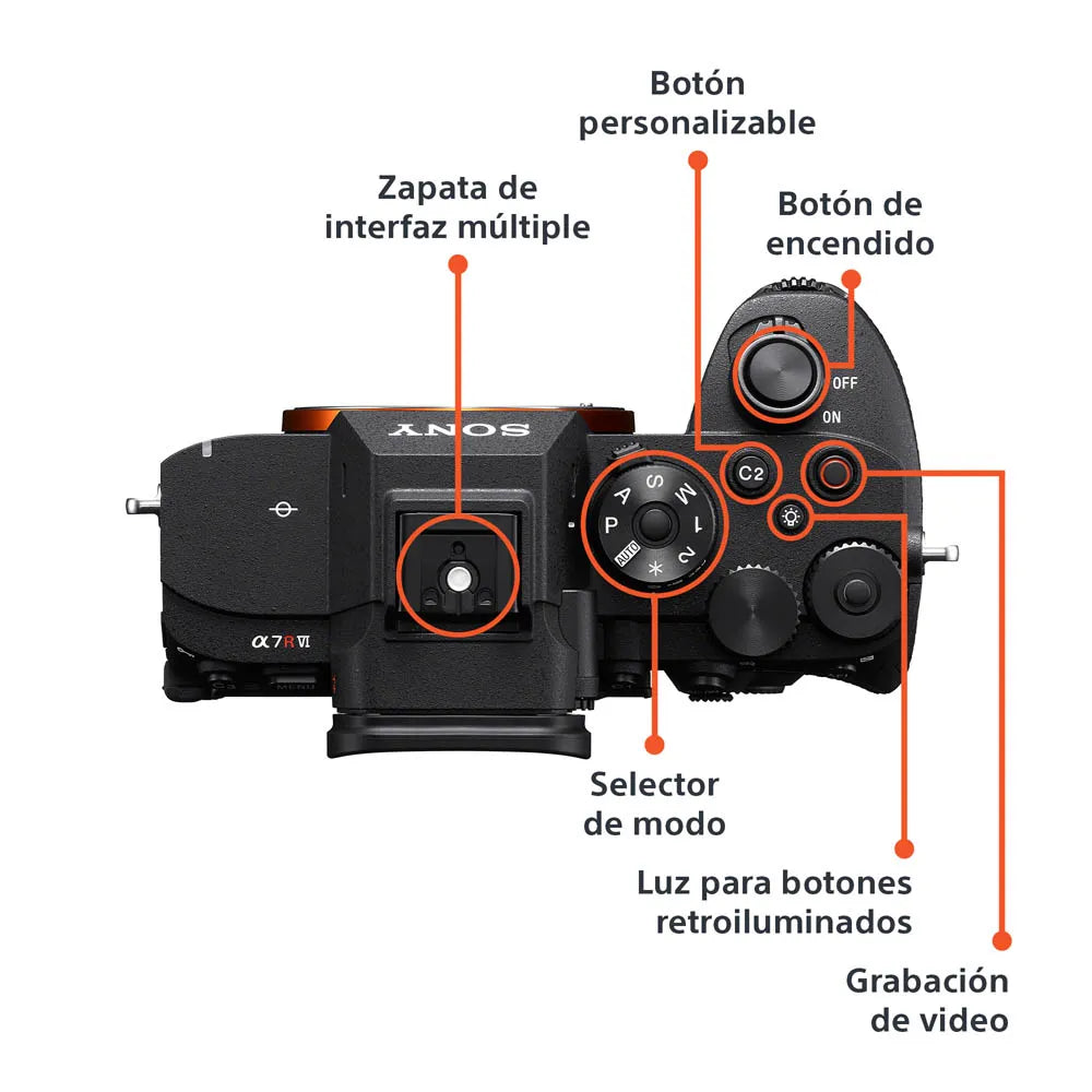 Cámara Sony Alpha 7R VI (Cuerpo)