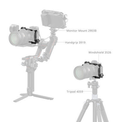 Jaula de Protección SmallRig 4256 para Cámara Sony ZV E1 | Armazón de Cine Profesional