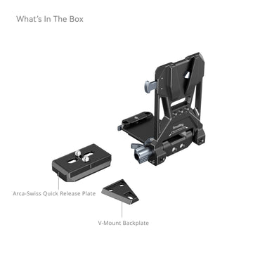 Placa de Montaje de Batería SmallRig V Mount con Abrazadera para Trípode