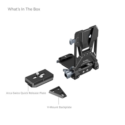 Placa de Montaje de Batería SmallRig V Mount con Abrazadera para Trípode