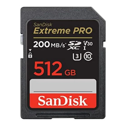 SanDisk MEMORIA SD EXTREME PRO 512GB + Combo (Accesorios)