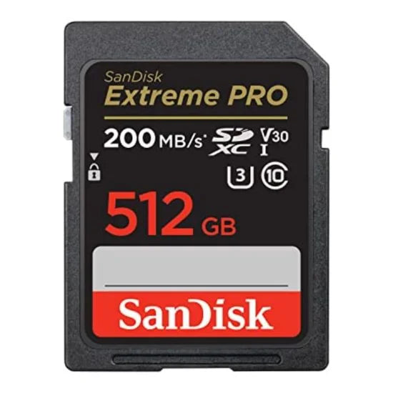 SanDisk MEMORIA SD EXTREME PRO 512GB + Combo (Accesorios)