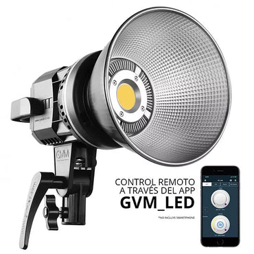Luz LED GVM P80S II con Lente Óptico Pro – Foco de Iluminación Spot de 80W para Fotografía y Video