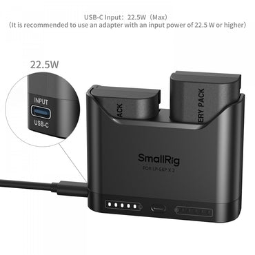 Kit de Baterías y Cargador SmallRig LP E6P para Cámaras Canon | Energía Profesional de Alto Rendimiento