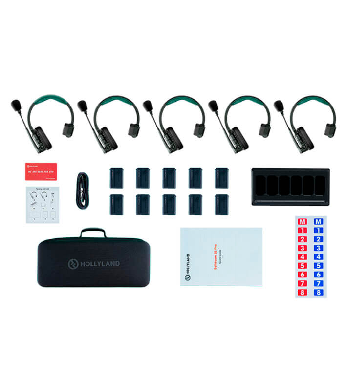 Hollyland SOLIDCOM SE PRO 5S – INTERCOM INALÁMBRICO PROFESIONAL + Combo