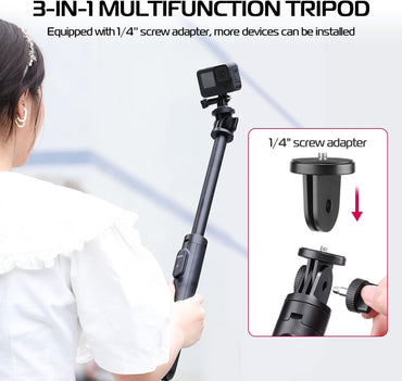 Ulanzi SK-03 – Trípode y Palo Selfie Profesional de 1.6 Metros con Control Remoto Bluetooth
