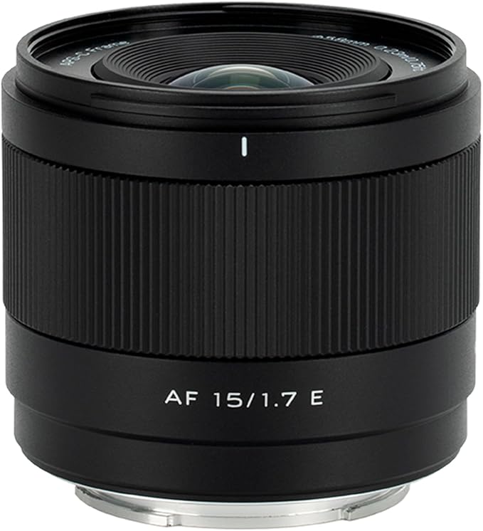 Lente Viltrox APS C AF 15 F 1.7 Montura E | Objetivo Fijo Gran Angular con Autoenfoque