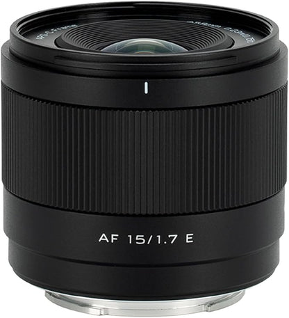 Lente Viltrox APS C AF 15 F 1.7 Montura E | Objetivo Fijo Gran Angular con Autoenfoque