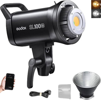 Lámpara LED Godox SL100 Bi-Color | Luz Continua Profesional de 100 Vatios con Montura Bowens