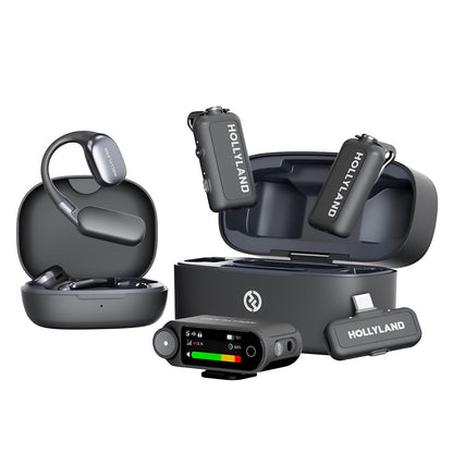 Micrófono Inalámbrico Hollyland Lark Max 2 Ultimate Combo | Sistema Profesional con Grabación Interna y Cancelación de Ruido – EOA Tecnología