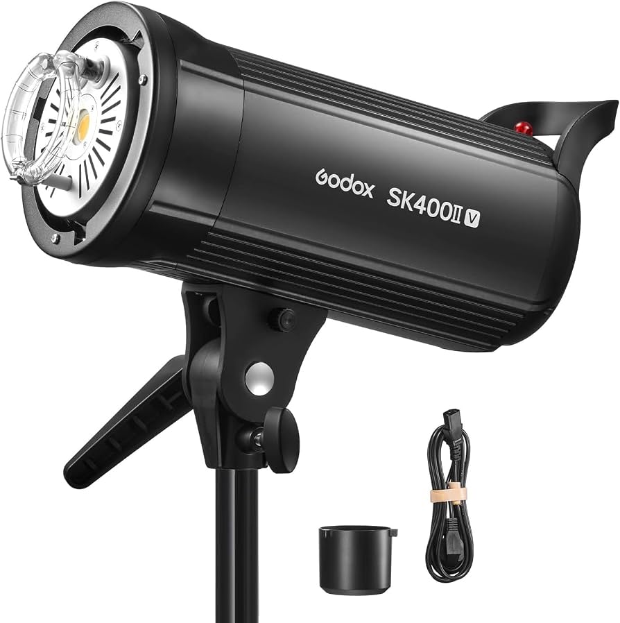 Flash de Estudio Godox SK400III-V 400Ws con Luz LED y Sistema X 2.4 GHz