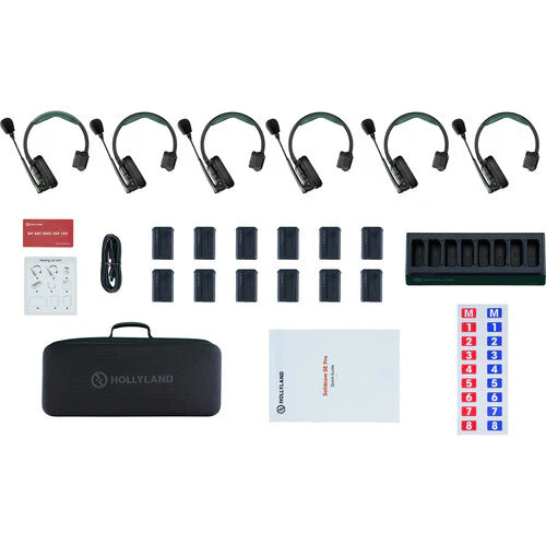 Hollyland Solidcom SE Pro 6S | Intercom Inalámbrico de 6 Usuarios con ENC
