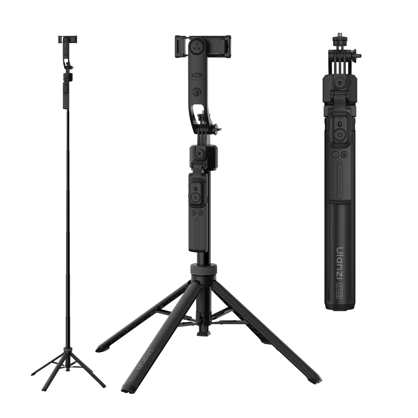 Trípode Palo Selfie Extensible con Seguimiento Facial IA Ulanzi TT23 (360°)