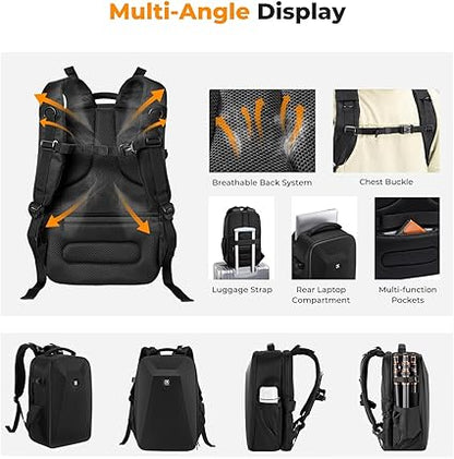 Mochila K&F Concept para Cámara | Maleta Rígida Impermeable con Compartimento Fotográfico – EOA Tecnología