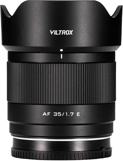 Lente Viltrox APS C AF 35 F 1.7 Montura E | Objetivo Fijo Estándar con Autoenfoque