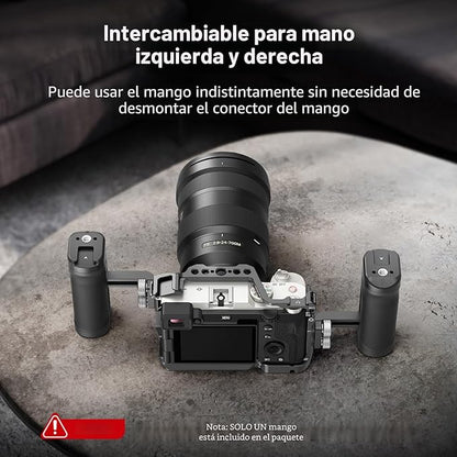 Mango Lateral Mini y Ligero SmallRig 4755 | Empuñadura Ergonómica para Jaulas