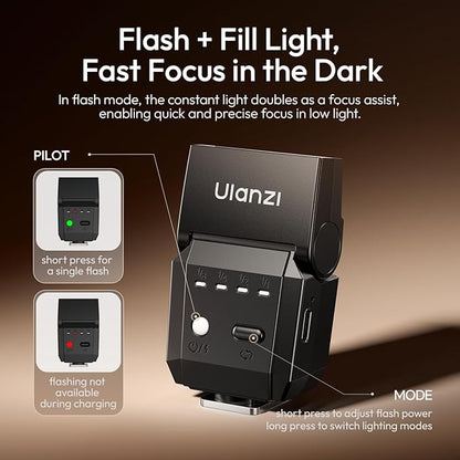 Mini flash Portátil Ulanzi SL03 Spark Lite | Sistema de Iluminación Compacto para Fotografía y Video