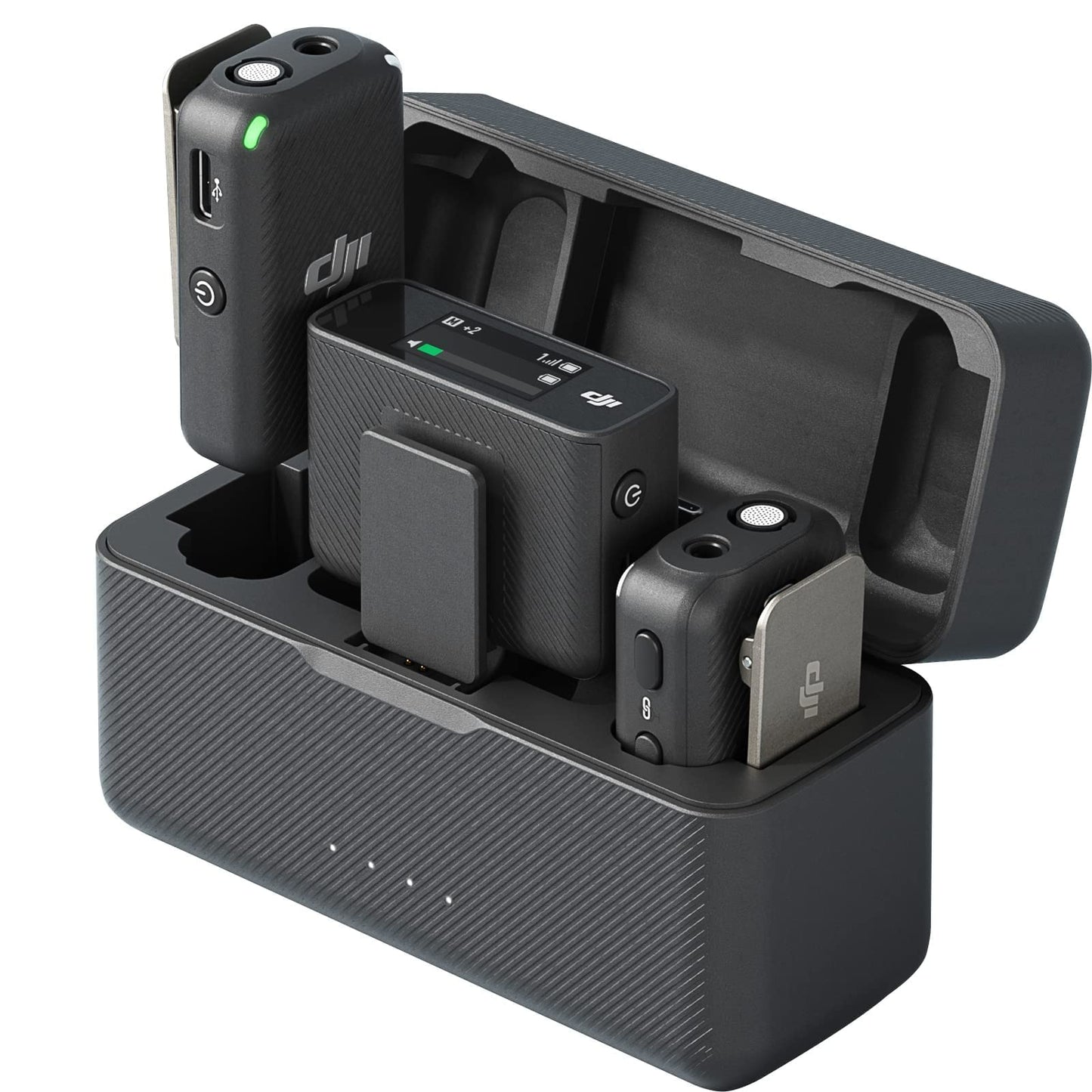 DJI Mic (1 Tx + 1 Rx) - Sistema de Micrófono Inalámbrico Profesional de Largo Alcance