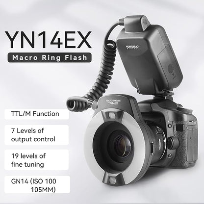 Flash de Anillo para Macro Yongnuo YN14EX | Iluminación de Precisión
