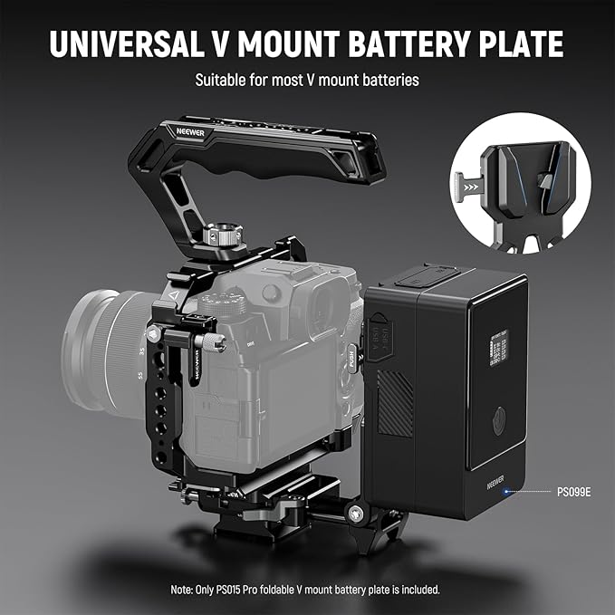 Placa de Batería V Mount en Forma de L Ligera Neewer | Soporte de Alimentación Profesional