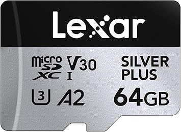 Lexar Tarjeta Micro SD 64 GB Silver Plus