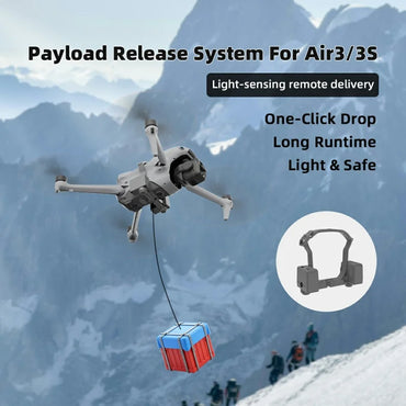 Sistema de Lanzamiento Remoto BRDRC para Dron DJI Air 3 | Dispositivo de Carga Drop System Profesional