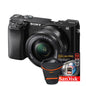 Cámara Sony Alpha a6100 Mirrorless Kit 16-50mm + Memoria 64GB + Estuche Profesional