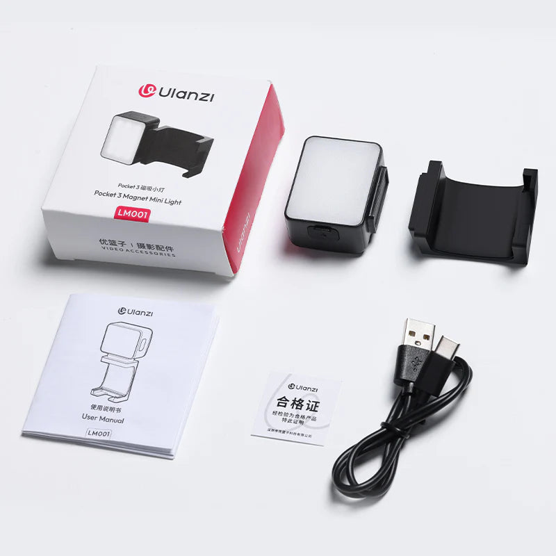 Ulanzi LM001 - Luz LED de Relleno Profesional para Cámara y Smartphone