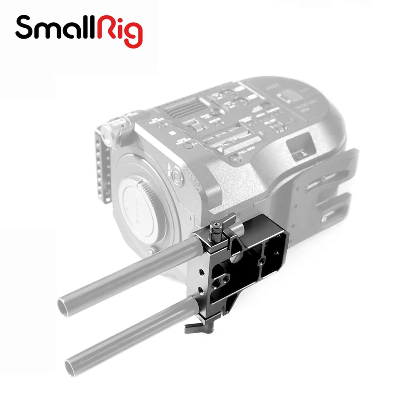 Placa Base de Perfil Bajo SmallRig 1674 con Abrazadera Doble para Varillas de 15 Milímetros | Soporte Profesional