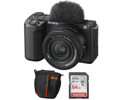 Sony ZV-E10 II 4K | Lente 16-50 mm + Memoria 64 GB + Bolso – EOA Tecnología