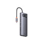 Adaptador Hub Baseus Metal Gleam Series 9 en 1 – Estación de Acoplamiento USB-C con HDMI 4K y Carga PD 100W