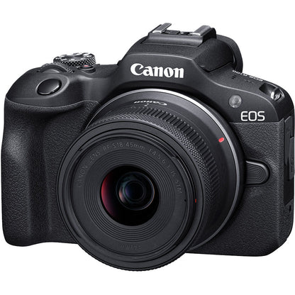 Canon EOS R100 Mirrorless + Lente 18-45mm + Memoria 64GB + Estuche